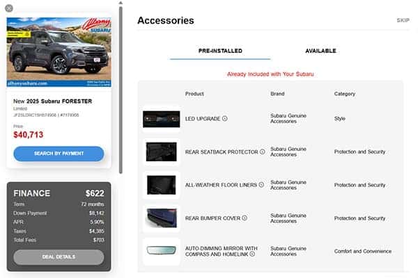 Subaru Accessories