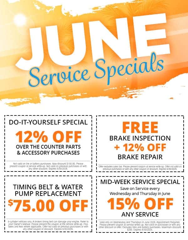 June Service Specials