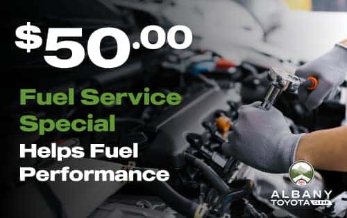 Fuel Service Special Helps fuel performance at Albany Toyota
