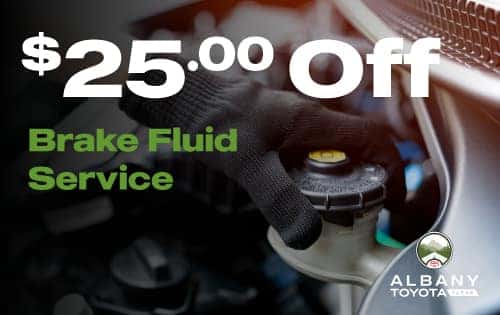 $25 Off Brake Fluid Service at Albany Toyota