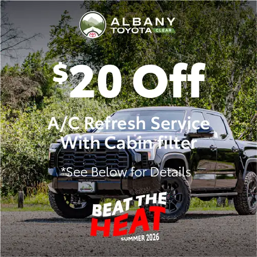 $20 Off Air Conditioning Refresh Service Summer 2026 Special at Albany Toyota