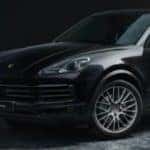 2022 Porsche Cayenne Platinum Edition front and sid-mobile