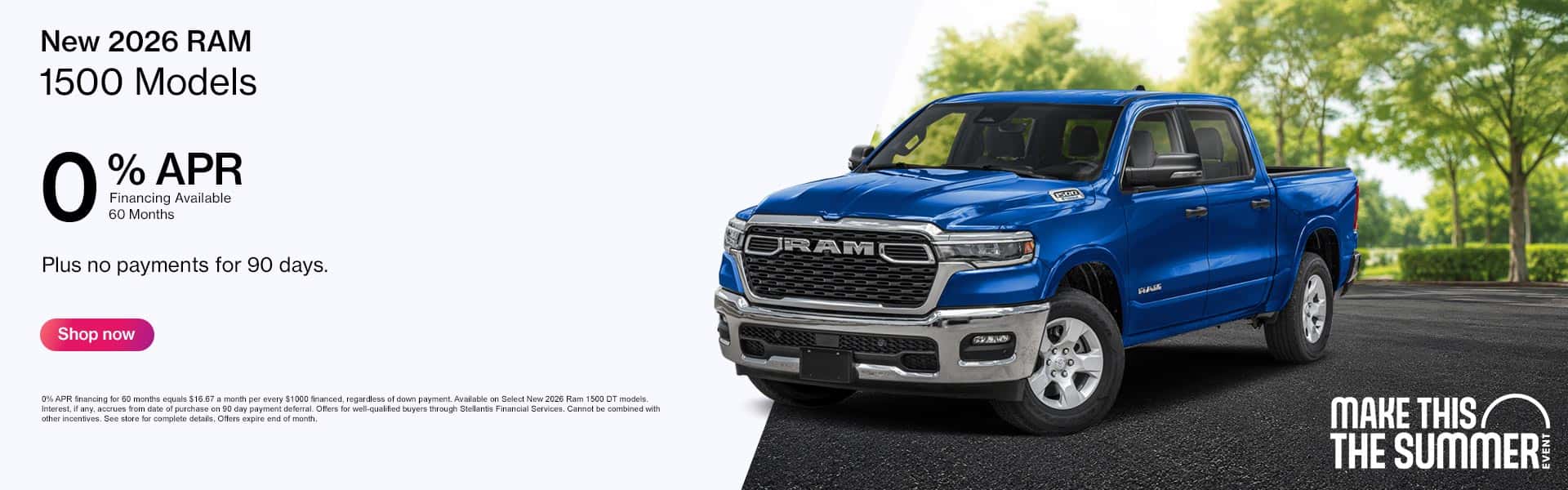 Blue 2026 RAM 1500