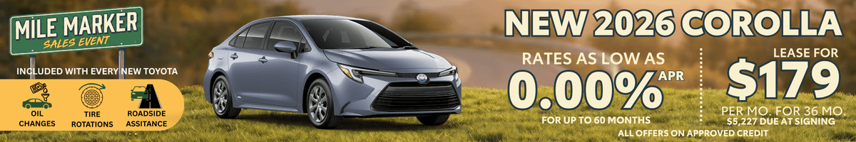 2026 Corolla Offers