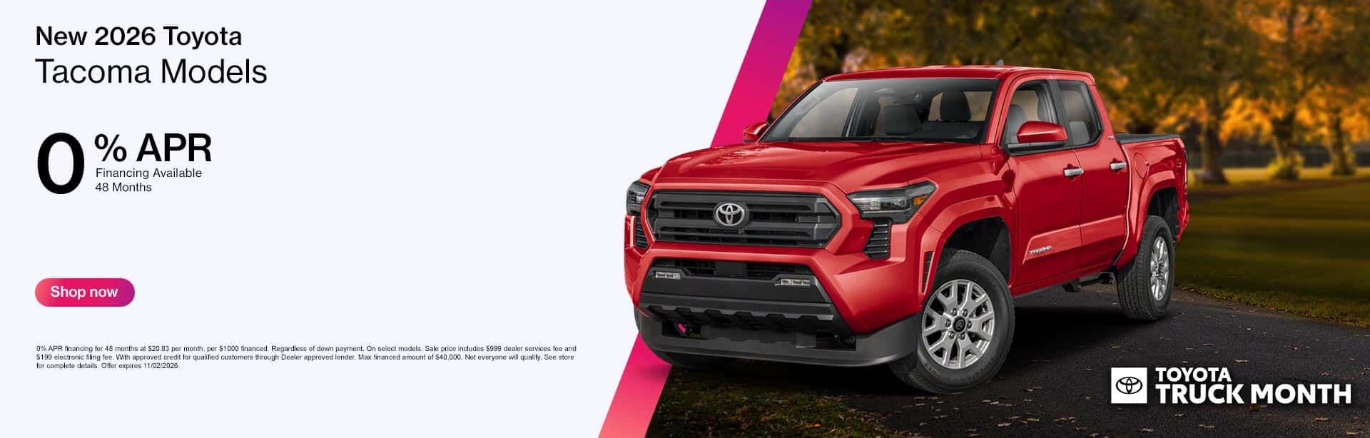new 2026 toyota tacoma models