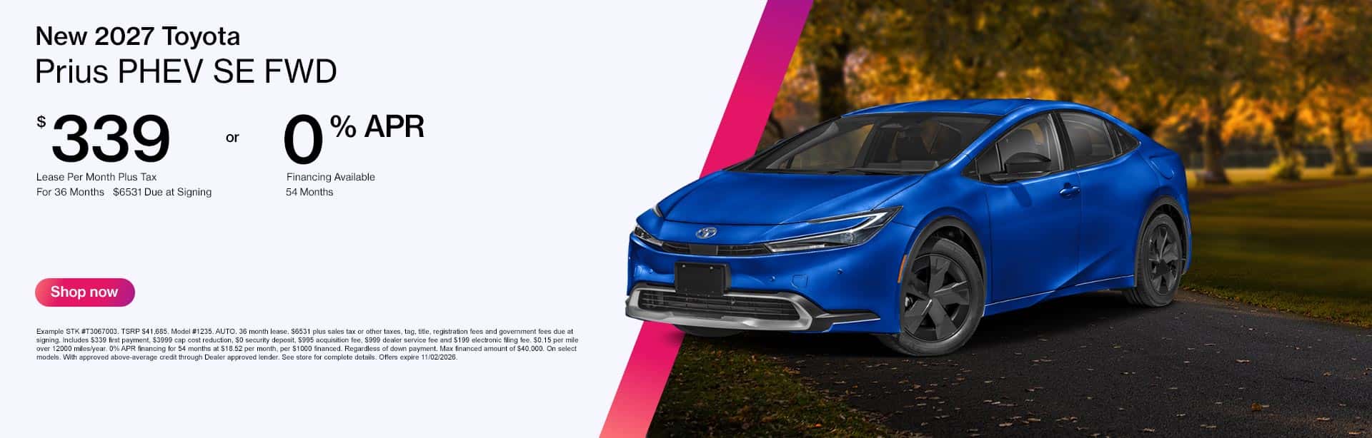 new 2027 toyota prius phev se fwd