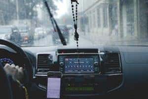phone connected to a subaru via bluetooth