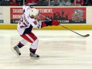 Grand Rapids Griffins hockey player on the ice