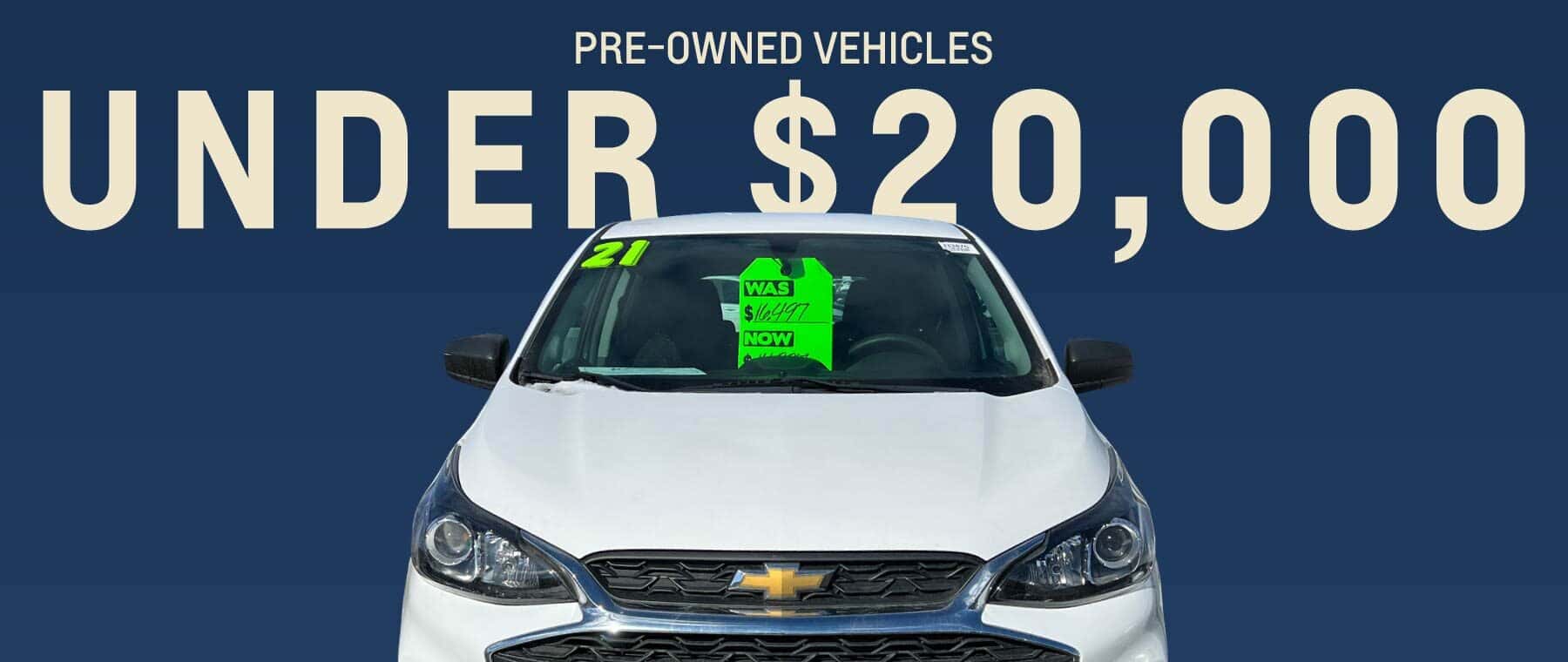 Pre-Owned vehicles under $20k