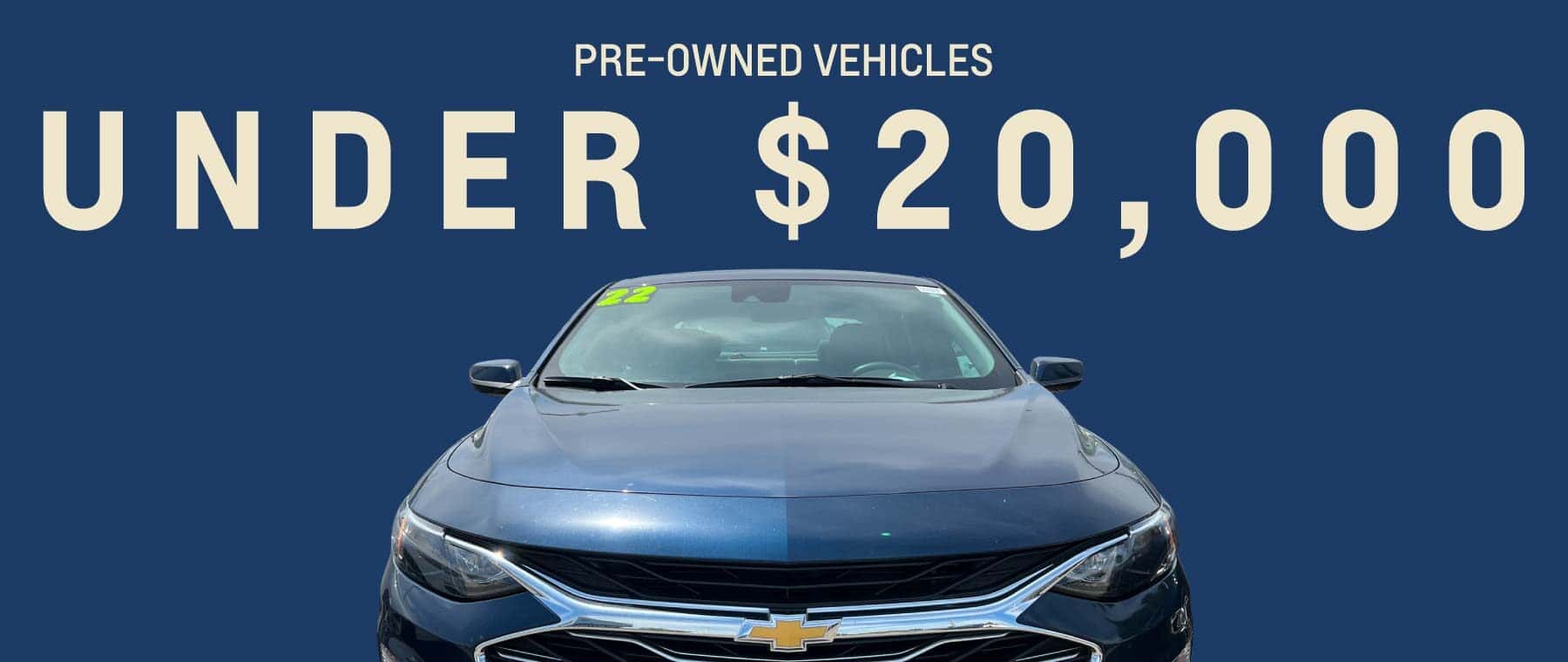 Pre-Owned vehicles under $20k