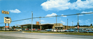Berger's dealership at 28th street in 1966