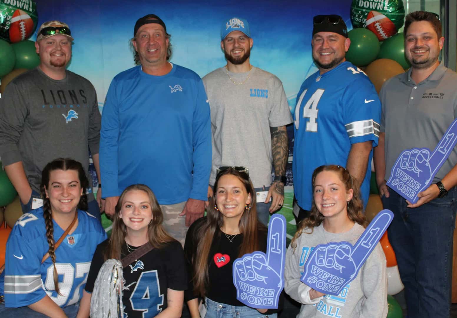 Berger team at be great tailgate