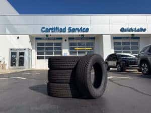 Berger Chevrolet’s Buy 3 Tires Get 1 for $1 offer.
