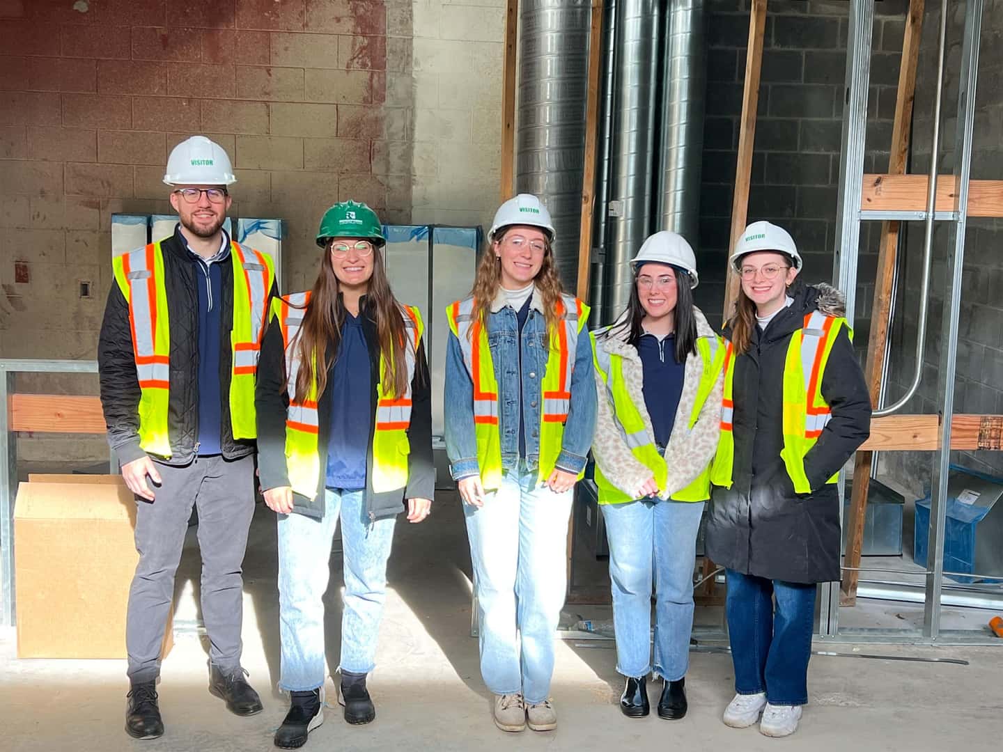 Berger team at Seidman club renovation tour