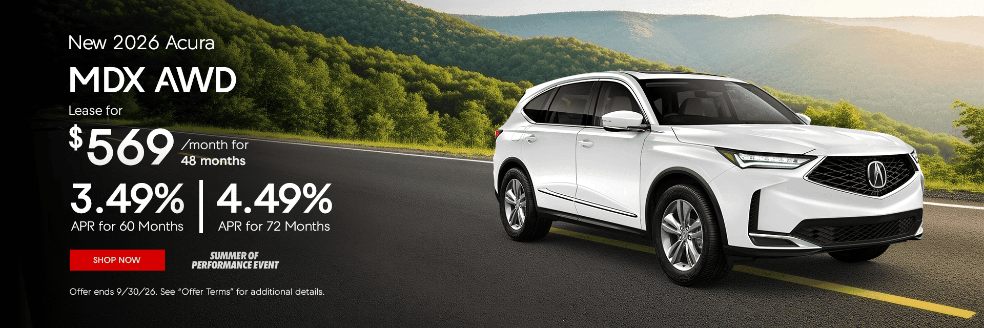 New 2026 Acura MDX AWD