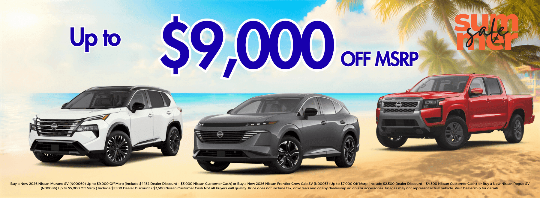 up to $9,000 off msrp