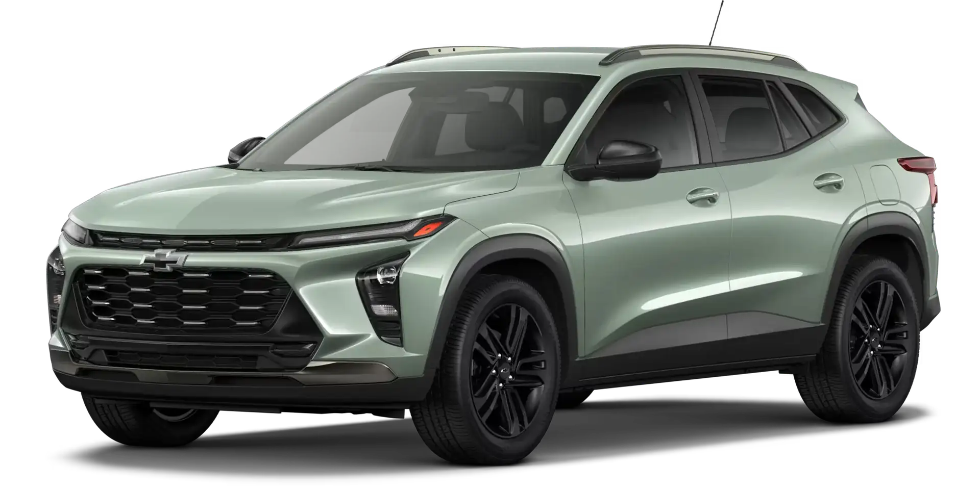 2026 Chevrolet Trax ACTIV in sage green, front three-quarter view
