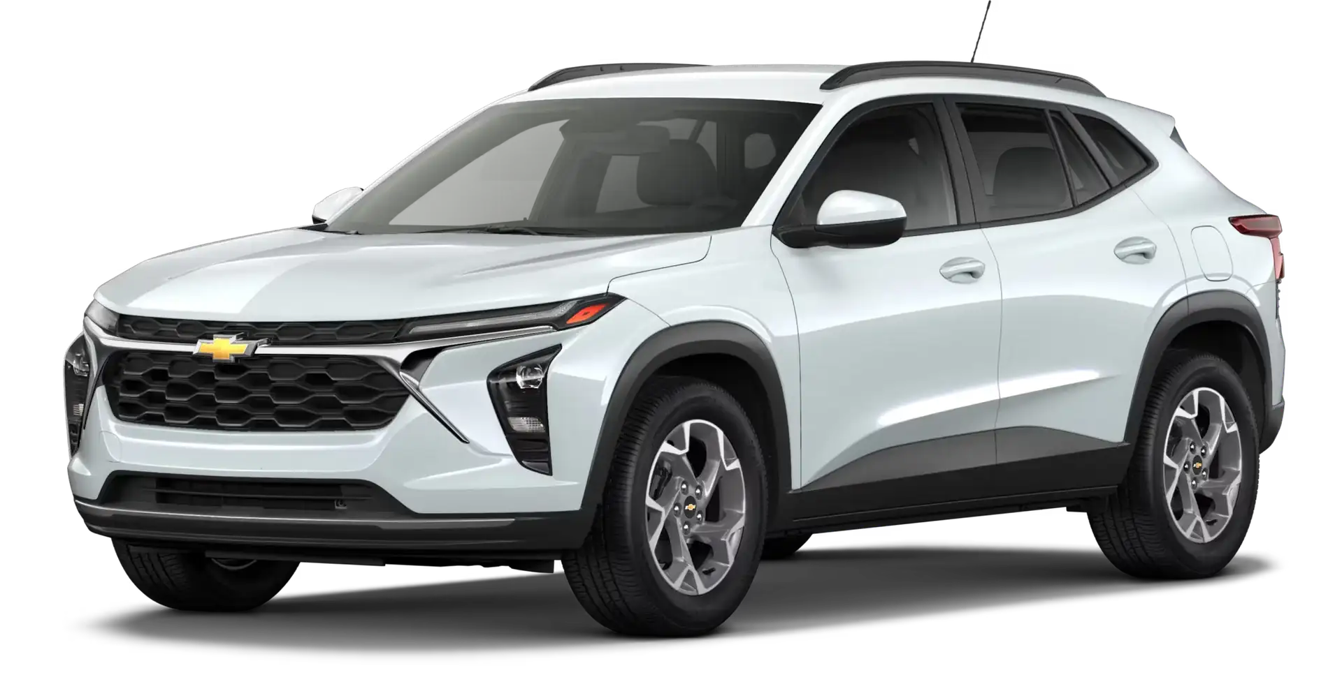 2026 Chevrolet Trax LT in white, front three-quarter view