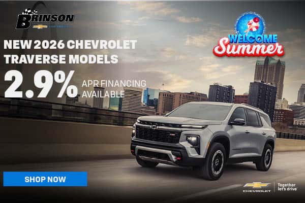 Get 2.9% APR FINANCING On NEW 2026 CHEVROLET TRAVERSE MODELS