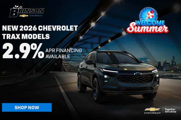 Get 2.9% APR FINANCING AVAILABLE On NEW 2026 CHEVROLET TRAX MODELS
