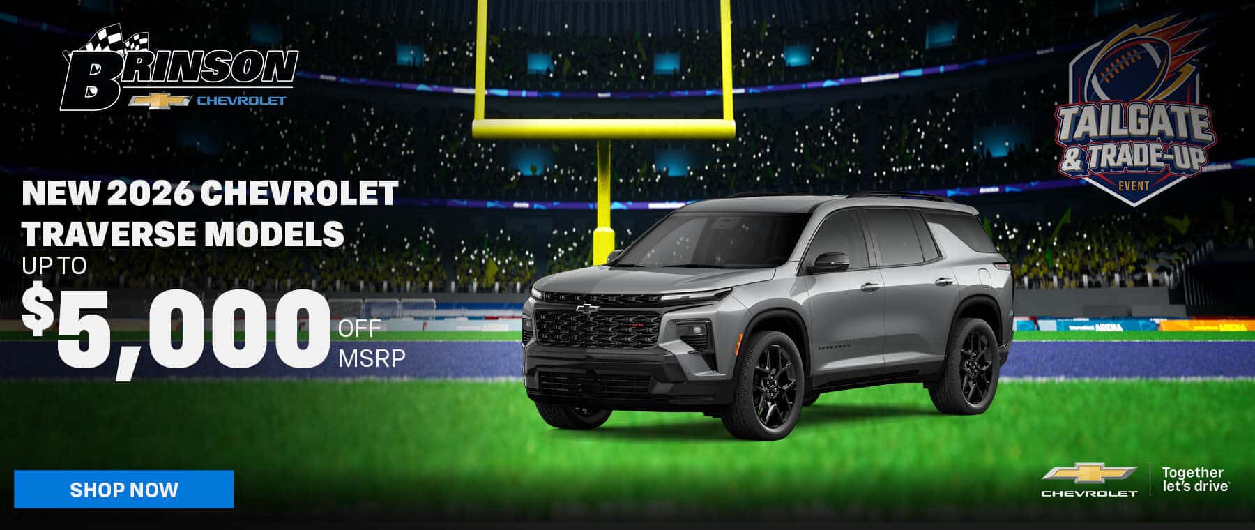 New 2026 Chevrolet Traverse Models up to $5,000 off MSRP
