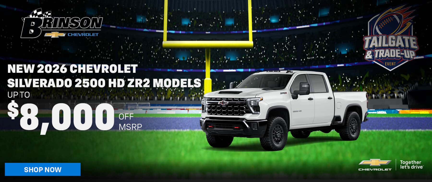 New 2026 Chevrolet Silverado 2500 HD Zr2 Models up to $8,000 off MSRP