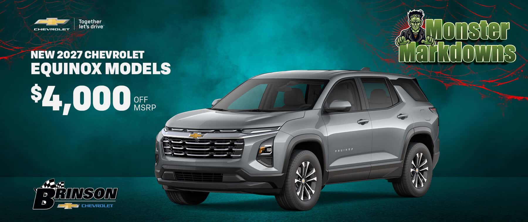 Save $4,000 Off MSRP on New 2027 Chevrolet Equinox Models