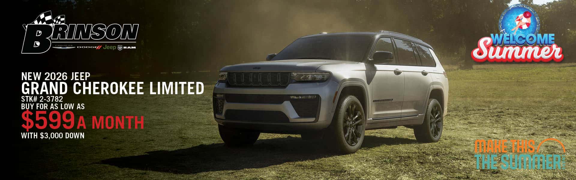 Buy A NEW 2026 JEEP GRAND CHEROKEE LIMITED FOR AS LOW AS $599 A MONTH