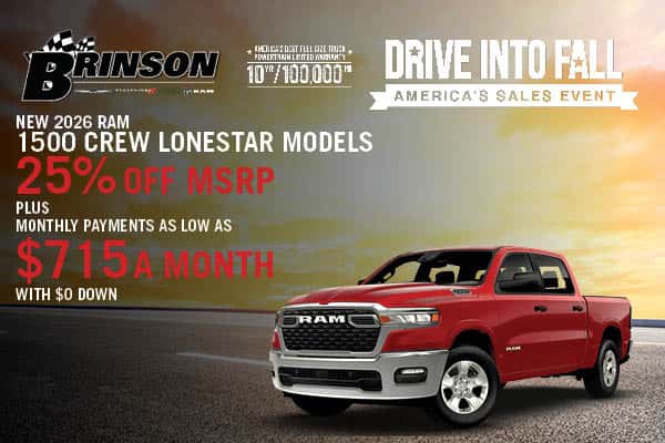 New 2026 RAM 1500 CREW LONESTAR Models