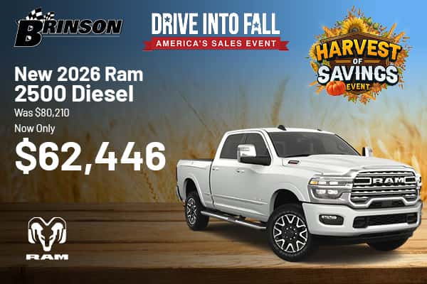 Save on a New 2026 RAM 2500 DIESEL in Corsicana, TX!