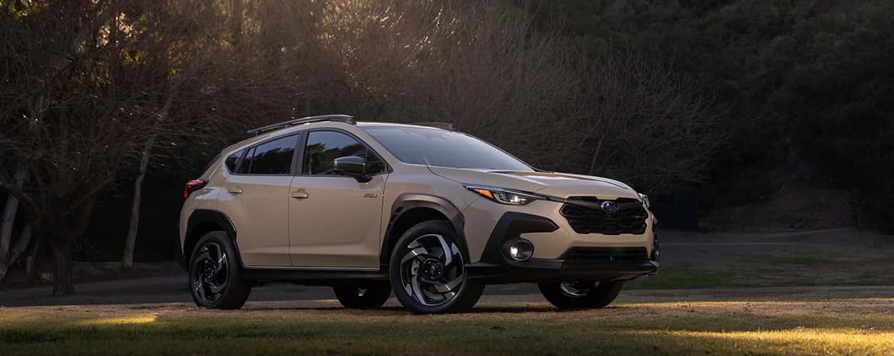2026 Subaru Crosstrek Hybrid sand dune pearl color parked
