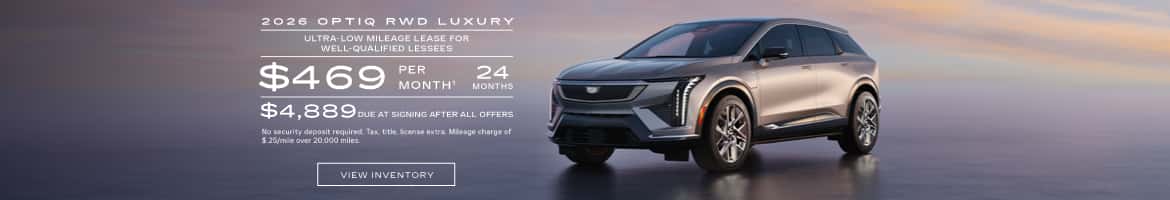 2026 OPTIQ RWD LUXURY ULTRA-LOW MILEAGE LEASE FOR WELL-QUALIFIED LESSEES $46 PER MONTH' 24 MONTHS $4,889 DUE AT SIGNING AFTER ALL OFFERS No security deposit required. Tax title, icense extra. Mileage charge of 5.2bimie over 20.000 miles