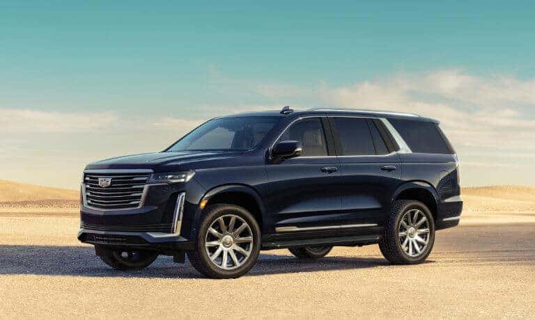 2023 Cadillac Escalade parked in the desert
