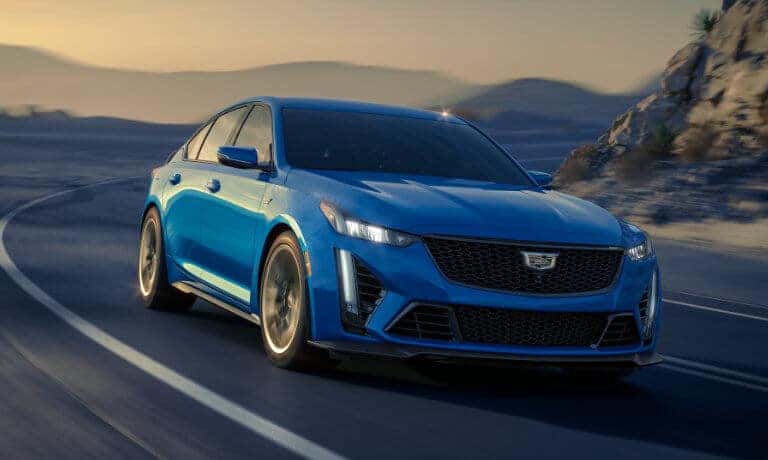 2024 Cadillac CT5-V taking a fast turn