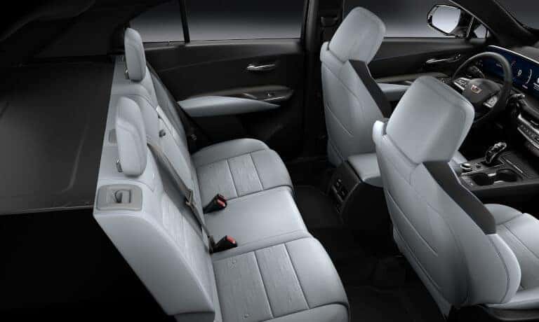 2024 Cadillac XT4 interior seating in white