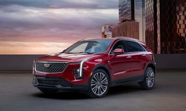 2025 Cadillac XT4 in a city parking lot