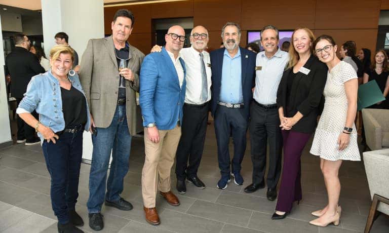 Guests at the Cadillac of Calabasas Grand Reopening ribbon ceremony