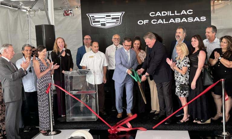 Cadillac of Calabasas Grand Reopening ribbon ceremony