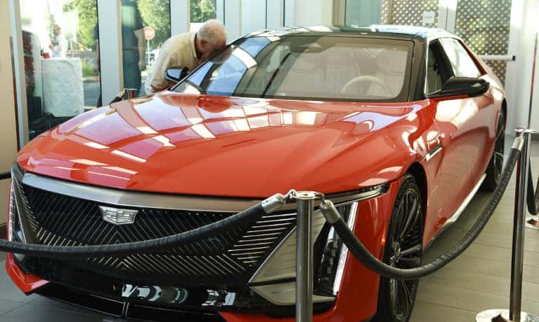 A Cadillac at the Grand Reopening