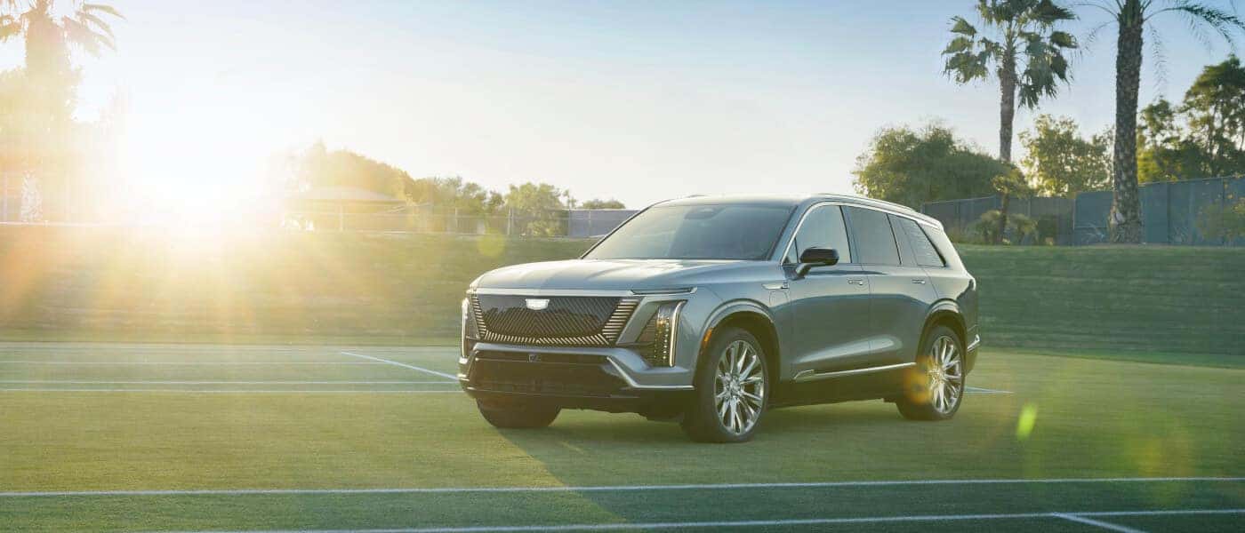 2026 Cadillac VISTIQ on tennis court