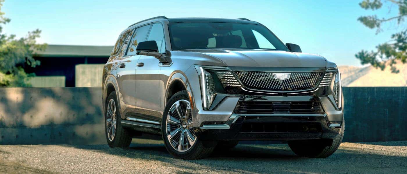 2026 Cadillac ESCALADE IQL parked on a roof