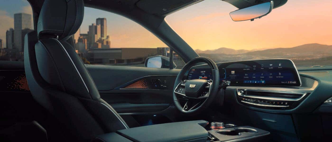 2026 Cadillac LYRIQ interior dashboard and front seats