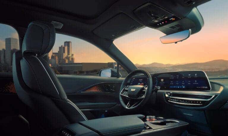 2026 Cadillac LYRIQ interior front seat and dash