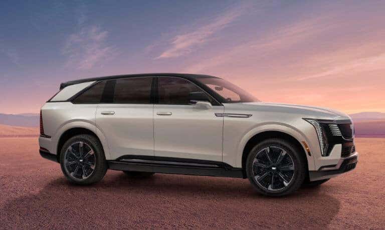 2026 Cadillac ESCALADE IQ side view in desert
