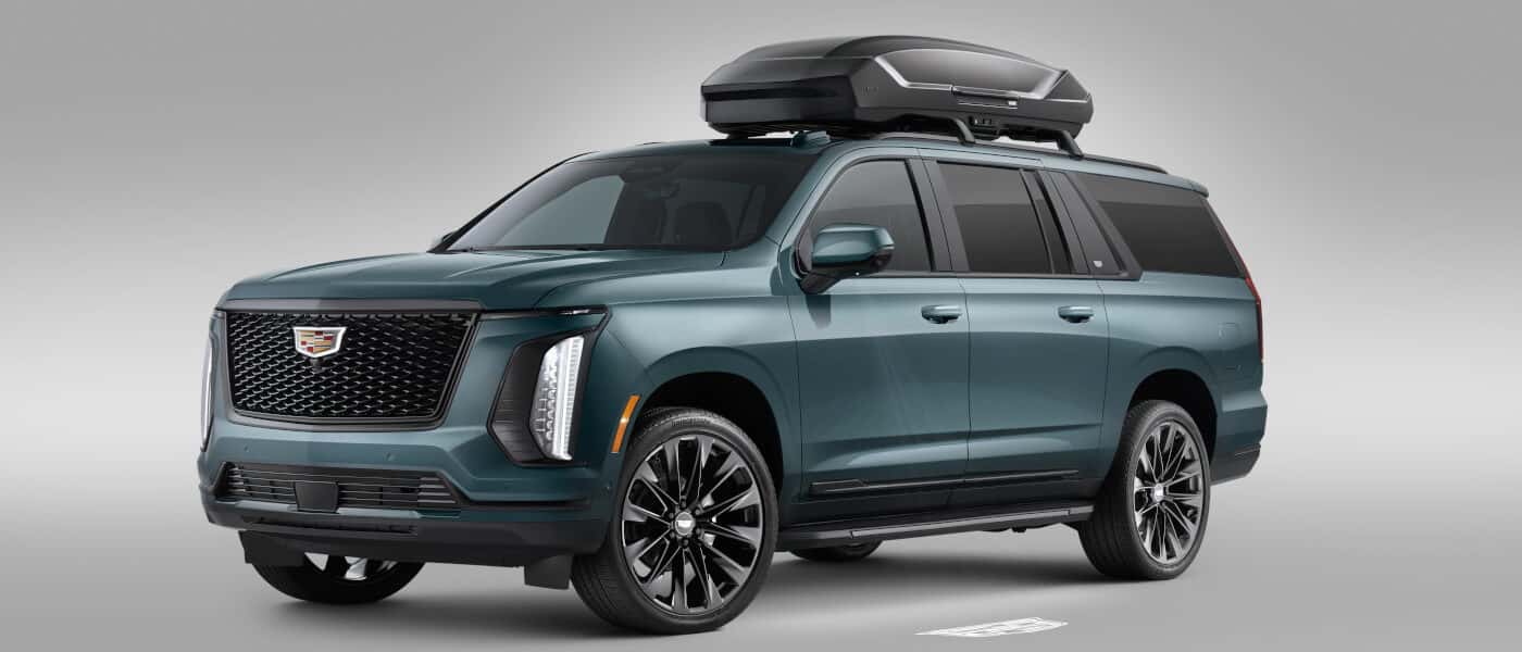 2026 Cadillac Escalade ESV parked in a white room