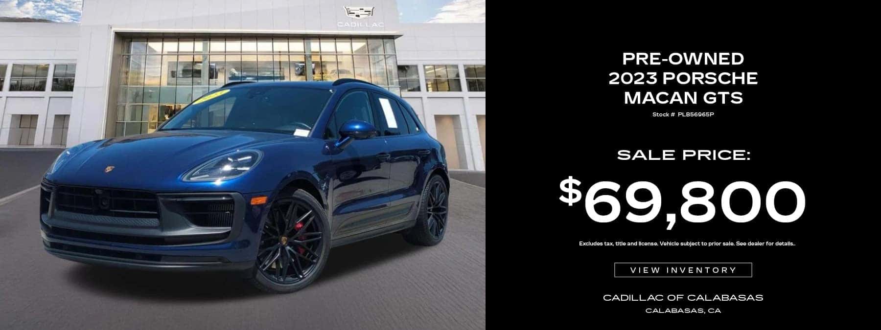 Buy a Pre-Owned 2023 Porsche Macan GTS for $69,800. Stock Number: PLB56965P