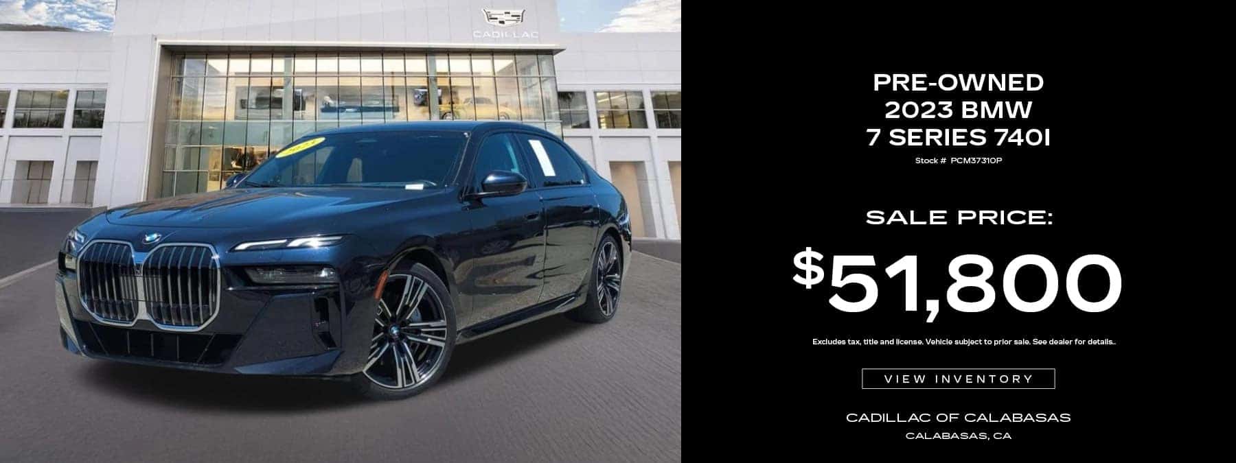 Buy a Pre-Owned 2023 BMW 7 Series 7401 for $51,800. Stock Number: PCM3731OP