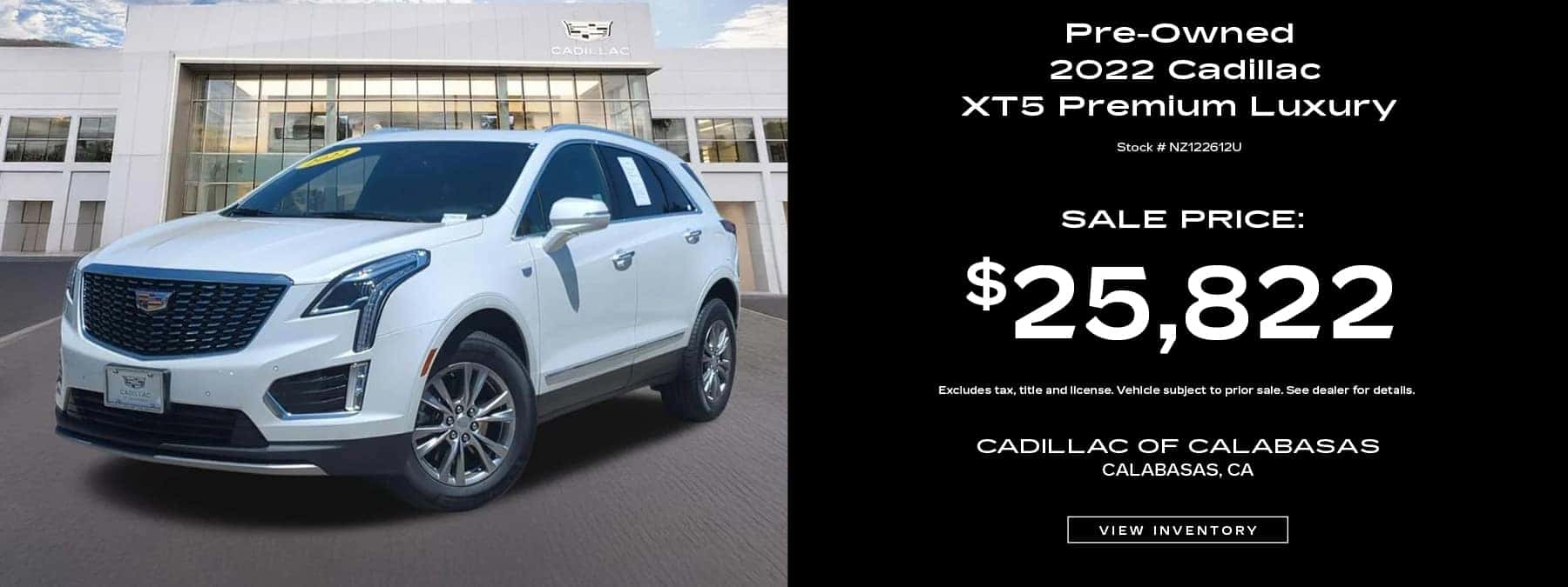 Buy a Pre-Owned 2022 Cadillac XT5 Premium Luxury for $25,822. Stock Number: NZ122612U