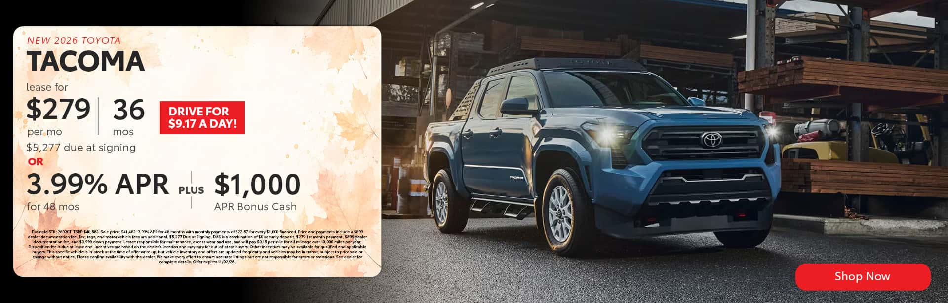 New 2026 Toyota Tacoma