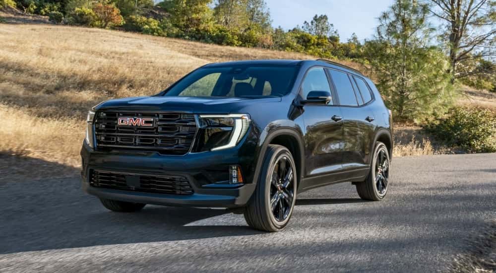 A 2026 GMC Acadia on the road